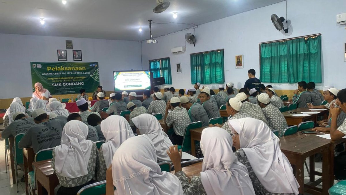 Sosialisasi Tim Management ke SMK Gondang Wonopringgo disambut Baik oleh total 100 siswa