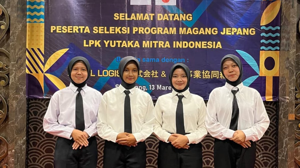 Empat Siswa LPK Yasui Abadi Purbalingga Lolos Seleksi Job di Semarang